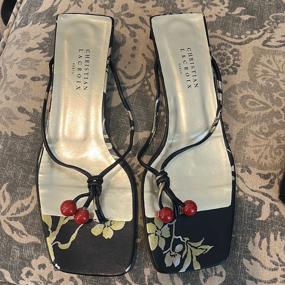Christian Lacroix vintage sandals. Never worn, great condition.